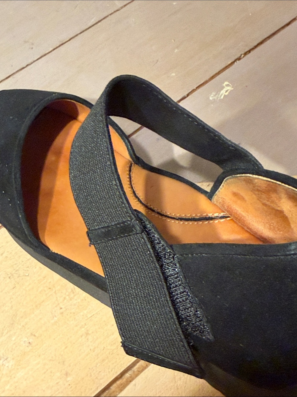 L’Amour Des Pieds “Amadour” style Sz 8 1/2 Black Suede Mary Jane Platform - Picture 11 of 12